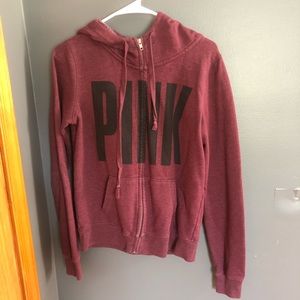 Pink zip up